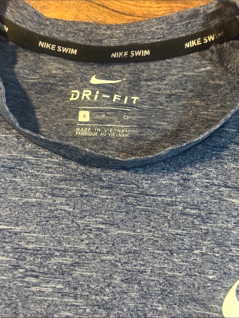 Nike Men's Blue Dri-FIT SWIM Tee - Picture 2 of 3